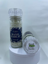 Load image into Gallery viewer, Basil Garlic – Herb-Infused Sea Salt Grinder