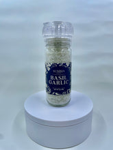 Load image into Gallery viewer, Basil Garlic – Herb-Infused Sea Salt Grinder