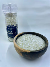 Load image into Gallery viewer, Basil Garlic – Herb-Infused Sea Salt Grinder
