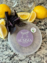 Load image into Gallery viewer, Elderberry Basil Cocktail Salt