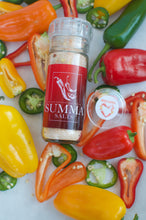 Load image into Gallery viewer, Mixed Pepper Salt, hot and chili peppers blended into sea salt